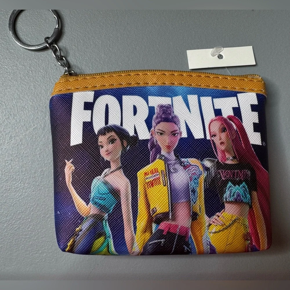 Pink Anime Character huntrix demon slayer kpop Coin Purse rumi mara Zoe Fortnite